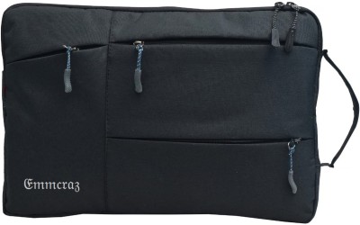 EMMCRAZ 15.6 Inch Laptop Sleeve / Slip Case Cover Bag with Handle Laptop Bag ( BLACK ) Laptop Bag(Black)