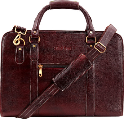 Click One CLICKONE-FRONT-ZIP-BROWN-1 Messenger Bag(Brown, 20 L)