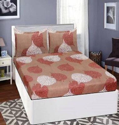 Manish Creation 180 TC Polycotton Double Printed Flat Bedsheet(Pack of 1, Multicolor)