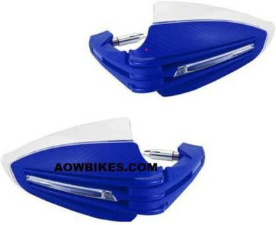AAOW LED FOLDING HAND GUARD-BLUE-01 Bike Handlebar Weights(2 Blue)