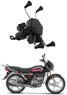 MATIES Premium Bike Mobile X-Grip Holder With Charger For hero-splendor-plus-kick Bike Mobile Holder(Black)
