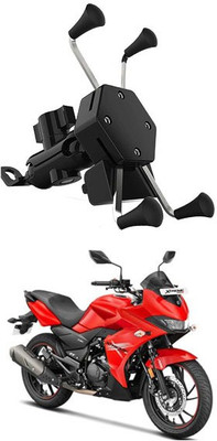 RKPSP Premium Bike Mobile X-Grip Holder With Charger For Hero-Select-Model Bike Mobile Holder(Black)