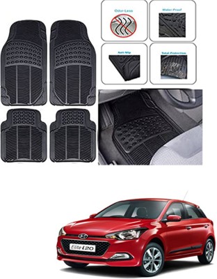 RONISH Rubber Standard Mat For  Hyundai Elite i20(Black)