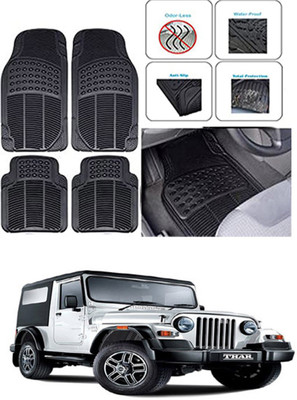 RONISH Rubber Standard Mat For  Mahindra Thar(Black)