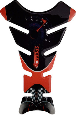 Dateen Sticker & Decal for Bike(Red, Black)