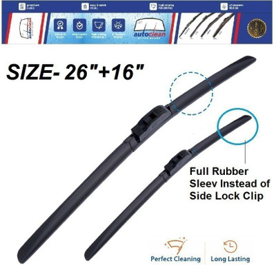 AutoClean FRAMELESS/SOFT Windshield Wiper(2616 cm, Passenger And Driver Side Wipers)