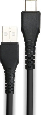 ZEBRONICS USB Type C Cable 2 A 1 m Zeb-TU240C(Compatible with Mobile, Black)
