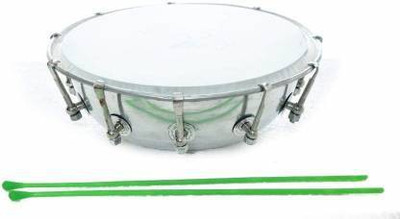 NASIR ALI Steel Dhola Tasha Nut & Bolts Dholak(Silver)