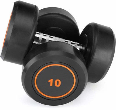 HACKERX bouncer dumbbell set of10kg (10kgx2) Fixed Weight Dumbbell(20 kg)