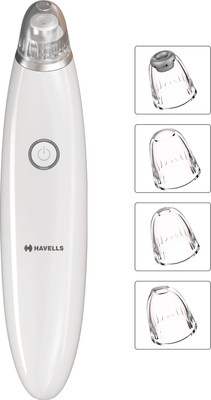 HAVELLS Pore Cleanser – SC5060, Blackhead/ Whitehead Remover, 3 Suction Modes – Low/ Medium/ High, Fast Charge Facial Cleanser System & Brush