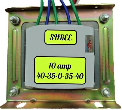Shree Transformer Multi Output Voltage 40-0-40 and 35-0-35 10 Ampere, 12-0-12 1 Ampere for Mosfet Amplifier Board with Japanese Core Power Supply Electronic Hobby Kit