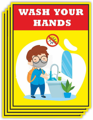 KREEPO WASH YOUR HANDS Emergency Sign