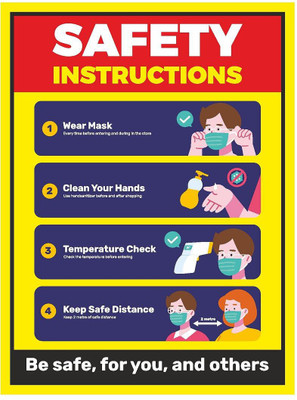 KREEPO SAFETY INSTRUCTIONS 1. Wear Mask Every time before entering and during in the store 2. Clean Your Hands Use handsanitizer before and after shopping 3. Temperature Check Check the temperature before entering 4. Keep Safe Distance Keep 2 metre of safe distance Emergency Sign KREEPO SAFETY INSTRUCTIONS 1. Wear Mask Every time before entering and during in the store 2. Clean Your Hands Use handsanitizer before and after shopping 3. Temperature Check Check the temperature before entering 4. Keep Safe Distance Keep 2 metre of safe distance Emergency Sign