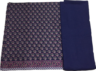 BKRKJ Wool Floral Print Salwar Suit Material