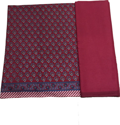 BKRKJ Wool Floral Print Salwar Suit Material