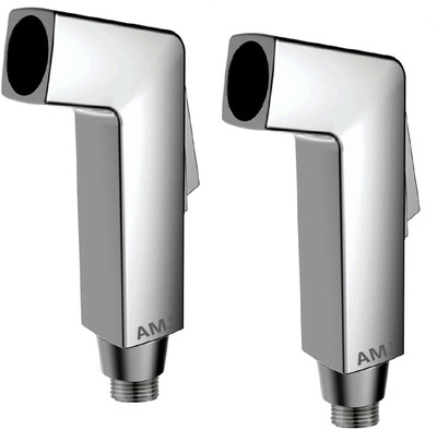 AMJ Cubix (ABS) Chrome Plated Health Faucet - Set of 2 Health Faucet(Wall Mount Installation Type)