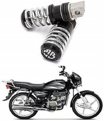 SRPHERE Metal Spring-Coil Style Pedals Foot Rests Bike For Foot Rest Foot Rest (Black, Silver) Foot Rest(Black)