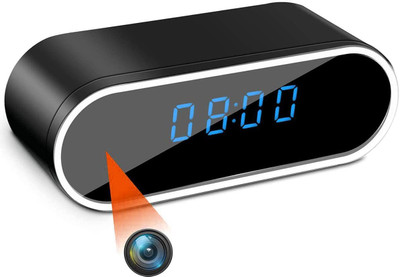 FEERO 1080P WiFi Camera Alarm Clock with Night Vision and Motion Detective,Monitor Security Camera(1 Channel)