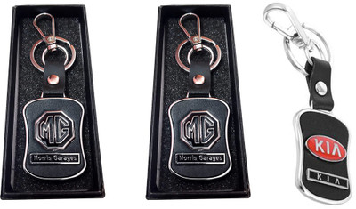 Daiyamondo MG,Kia logo Leather hook Keychain best quality keychain Key Chain