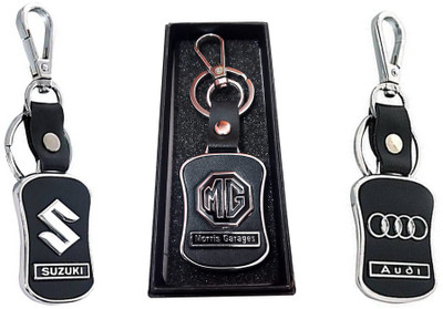 Daiyamondo Suzuki,MG,Audi logo Leather hook Keychain best quality keychain Key Chain