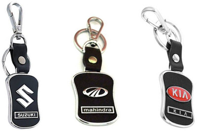 Daiyamondo Suzuki,Mahindra,Kia logo Leather hook Keychain best quality keychain Key Chain