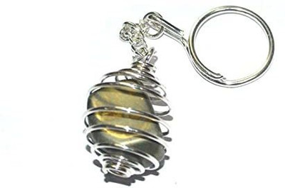 AIR9999 Natural Pyrite Crystal Tumble Key Chain Key Ring For Chakra And Reiki Healing Key Chain