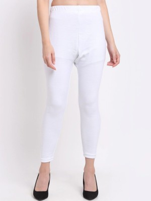 Accurate Fashion Ethnic Wear Legging(White, Solid)