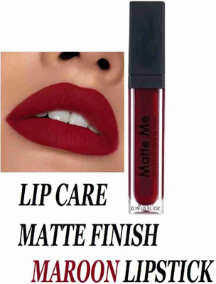 SKYBOAT DEEP MAROON LONG LASTING COLOR WATERPROOF MATTE ME LIQUID LIPSTICK(MAROON, 6 ml)