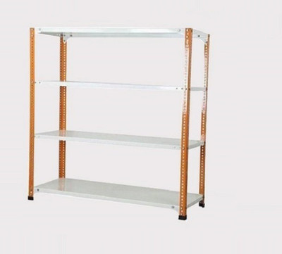 Spacious Heavy-duty power Coating Rack size18X36X78 4 shv...orange Cream color Luggage Rack