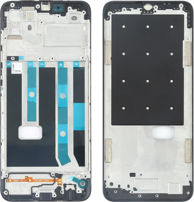 Unique4Ever Oppo A15 / A15s Housing LCD Frame Bezel Plate Front Panel(Black)