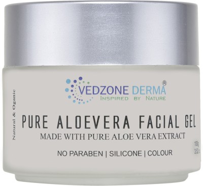 vedzone derma Pure Aloe Vera Facial Gel(100 ml)