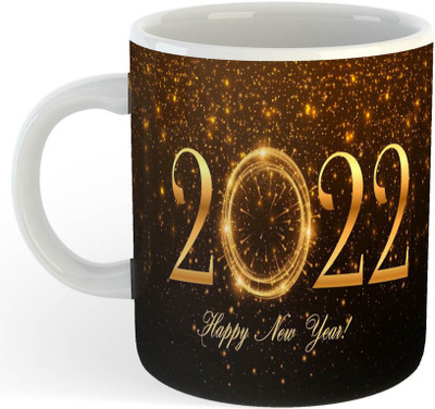 ADN21 All Day New Printed New Year Best Coffee 7 Ceramic Coffee Mug(325 ml)