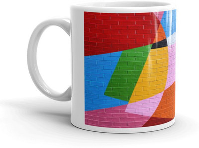 Mr UVD Colorfull Bricks Theme Multiuse Premium Quality (350ml) Ceramic Coffee Mug(350 ml)