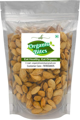 Organic Bites Natural & Premium Kagzi (Soft in Shell) Almond Almonds(1 x 400 g)