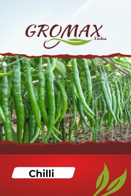 Gromax India Green Chilli Mirch (Mirchi) Best Quality F1 Hybrid Pepper Chilli Seed(40 per packet)