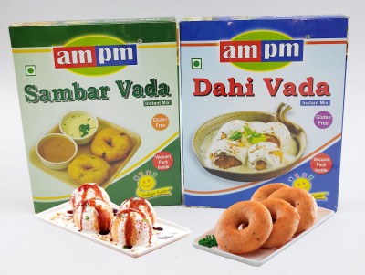 AMPM Vada/Medu Vada & DAHI VADA/Bhalla Instant Ready Mix Pack of 2 400 g(Pack of 2)