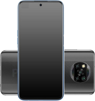 Litekart Edge To Edge Tempered Glass for poco x3 matte Matte Finish Gaming Screen Guard Full Screen Coverage Except Edges(Pack of 1)