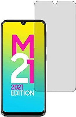 SHAKU Edge To Edge Tempered Glass for Samsung Galaxy M21 2021 Matte Finish Gaming Screen Guard Full Screen Coverage Except Edges(Pack of 1)