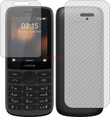ZINGTEL Front and Back Screen Guard for NOKIA 215 4G (Front Matte Finish & Back 3d Carbon Fiber)(Pack of 2)