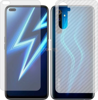 ZINGTEL Front and Back Screen Guard for RMX2061REALME 6 PRO (Front Matte Finish & Back 3d Carbon Fiber)(Pack of 2)