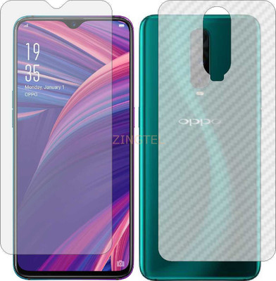ZINGTEL Front and Back Screen Guard for OPPO R17 PRO (Front Matte Finish & Back 3d Carbon Fiber)(Pack of 2)