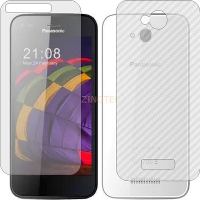 ZINGTEL Front and Back Screen Guard for PANASONIC ELUGA S MINI (Front Matte Finish & Back 3d Carbon Fiber)(Pack of 2)