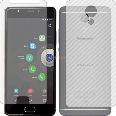 ZINGTEL Front and Back Screen Guard for PANASONIC ELUGA RAY MAX (Front Matte Finish & Back 3d Carbon Fiber)(Pack of 2)