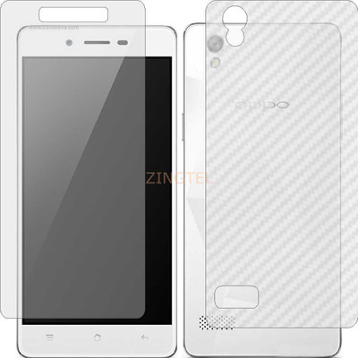 ZINGTEL Front and Back Screen Guard for OPPO MIRROR 5 (Front Matte Finish & Back 3d Carbon Fiber)(Pack of 2)
