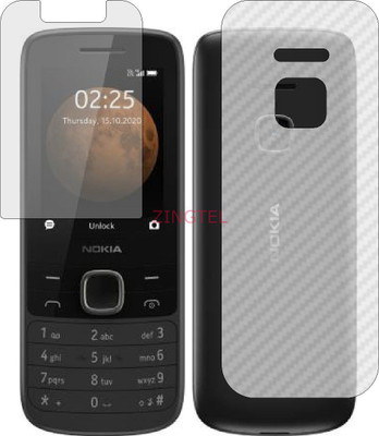 ZINGTEL Front and Back Screen Guard for NOKIA 1011 225 DUAL (Front Matte Finish & Back 3d Carbon Fiber)(Pack of 2)
