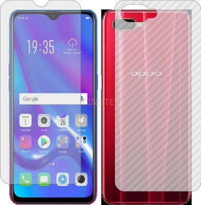 ZINGTEL Front and Back Screen Guard for OPPO R17 NEO (Front Matte Finish & Back 3d Carbon Fiber)(Pack of 2)