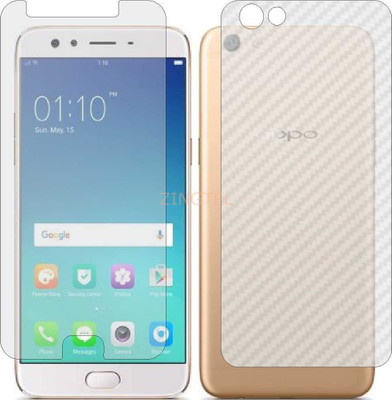ZINGTEL Front and Back Screen Guard for OPPO F3 PLUS (Front Matte Finish & Back 3d Carbon Fiber)(Pack of 2)