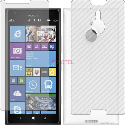 ZINGTEL Front and Back Screen Guard for NOKIA LUMIA 1520 (Front Matte Finish & Back 3d Carbon Fiber)(Pack of 2)