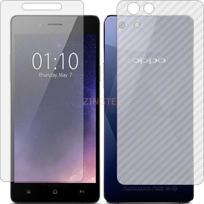ZINGTEL Front and Back Screen Guard for OPPO A51 MIRROR 5 (Front Matte Finish & Back 3d Carbon Fiber)(Pack of 2)