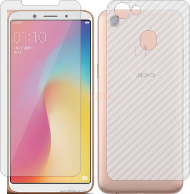 ZINGTEL Front and Back Screen Guard for OPPO F5 YOUTH (Front Matte Finish & Back 3d Carbon Fiber)(Pack of 2)